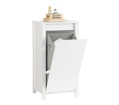Cesto para Ropa Sucia con 1 Cesto Blanco BZR100-W SoBuy