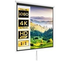 Pantalla de Proyector Plástico, Metal HOMCOM