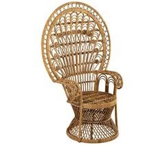 Sillón de caña y bambú