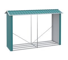 Casetilla para Leña Acero Galvanizado Outsunny 240
