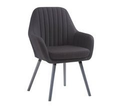 Silla de habitación sillón de salón cómodo acolchado tela M10_003226