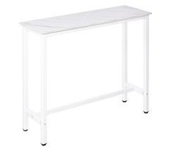 Mesa de Bar Aglomerado de Madera y Acero HOMCOM, hogar - cocina 120x40
