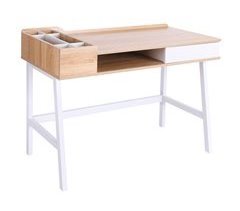 Mesa de Ordenador MDF y metal HOMCOM, oficina - escritorios 100x55