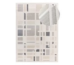 Alfombra geométrica con relieve FLORA - ATTICGO 80x150