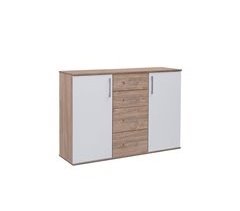 Comoda Aparador Joana 2 Puertas y 4 Cajones 120