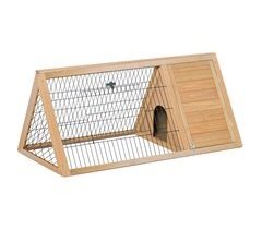 Jaula para Conejos Madera de Abeto, Metal PawHut