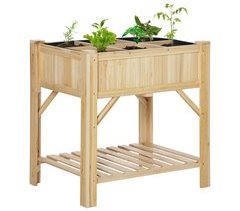 Huerto Urbano de Madera Madera de Abeto, Textil no Tejido