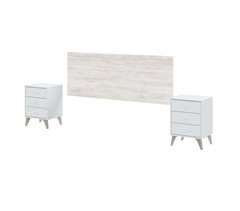 Conjunto Habitación Matrimonial Estilo Nórdico