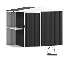 Caseta de Jardín Acero Galvanizado Outsunny
