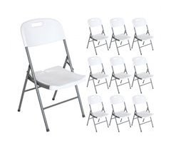 Pack 10 Sillas Plegables con Asa Thinia Home