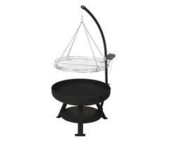 Barbacoa y brasero 2 en 1: Parrilla, cuenco y rejilla