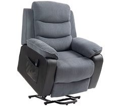 Sillón Levanta Personas Tejido de Pana, PU HOMCOM