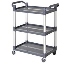 Carro de Almacenamiento PP, Aleación de Aluminio HOMCOM