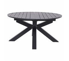 Mesa extensible jardín REMY color gris oscuro