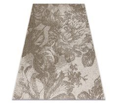 Alfombra de cuerda sisal FLOORLUX 20491 Flores 140x200