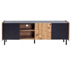 Mueble de TV moderno con efecto madera