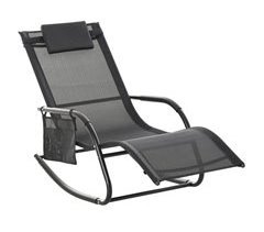 Mecedora de Exterior Metal, Texteline Outsunny