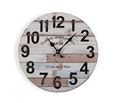 Reloj de pared VINTAGE 30 cm en madera 