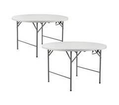 Pack 2 Mesas Plegables Redondas Thinia Home 150x150