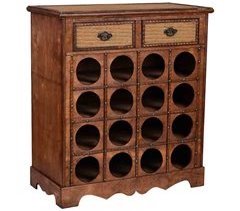 Baul botellero de madera