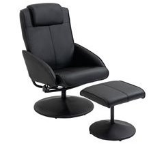 Sillón Reclinable Otomana PU, Espuma HOMCOM