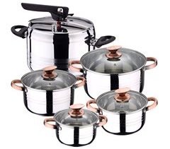 Set De Olla A Presión 5 L Sip Duna + Batería Cocina 8 Pcs Sip