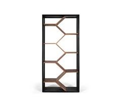 Librería de madera de mango con un diseño contemporáneo