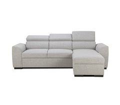 Sofá rinconera reversible 3 plazas con cama GUSTO gris