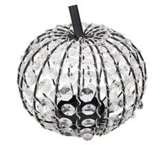 Lámpara de metal y abalorios de cristal acrilico