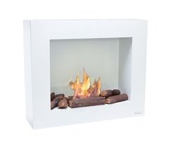 Chimenea de etanol con kit de leños