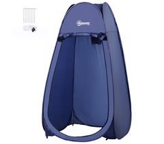 Carpa para Ducha 190T tela de poliéster Outsunny