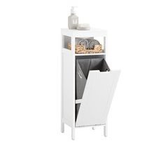 Cesto para Ropa Sucia  con 1 Cesto y 1 Estante BZR122-W SoBuy