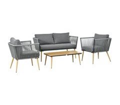 Muebles de Ratán Ratán PE, Poliéster, Espuma, Acero, Plástico