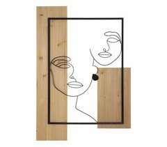 Decoración de Metal y Madera Caras