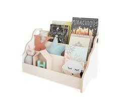 Caja de libros Montessori madera natural 64
