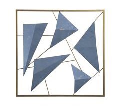 Beliani Decoración de pared ZINC