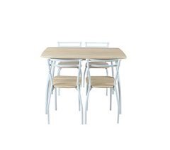Conjunto de mesa con 4 sillas de cocinas RICK