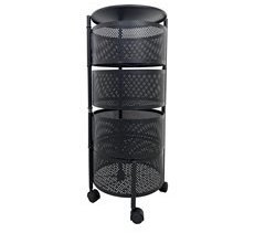 Carrito de Cocina con 4 cajones Giratorios y Ruedas