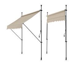 Toldo articulado con armazón Stem enrollable acero/poliéster 350x120