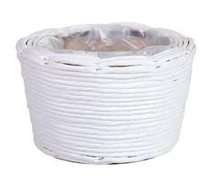 Cesto redondo de mimbre