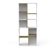 Estantería JULIE blanco y roble