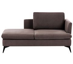 Beliani Chaise longue derecho Poliéster SIEVOZ