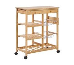 Beliani Carrito de cocina MORINO