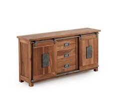 Aparador de madera maciza de acacia reciclada