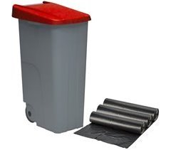 Papelera y bolsas de basura