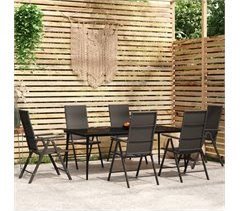 Juego de comedor para jardín 7 piezas