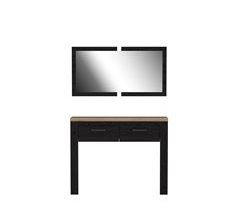 Recibidor con espejo negro y roble VERONA