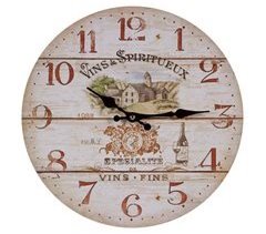 Reloj de pared de madera