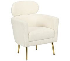 Sillón de Salón Poliéster, Metal HOMCOM, hogar - muebles de salón