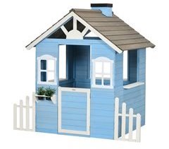 Casita Infantil Exterior Madera de Abeto Outsunny